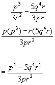algebraic fraction subtraction eg2