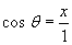 cosine equation